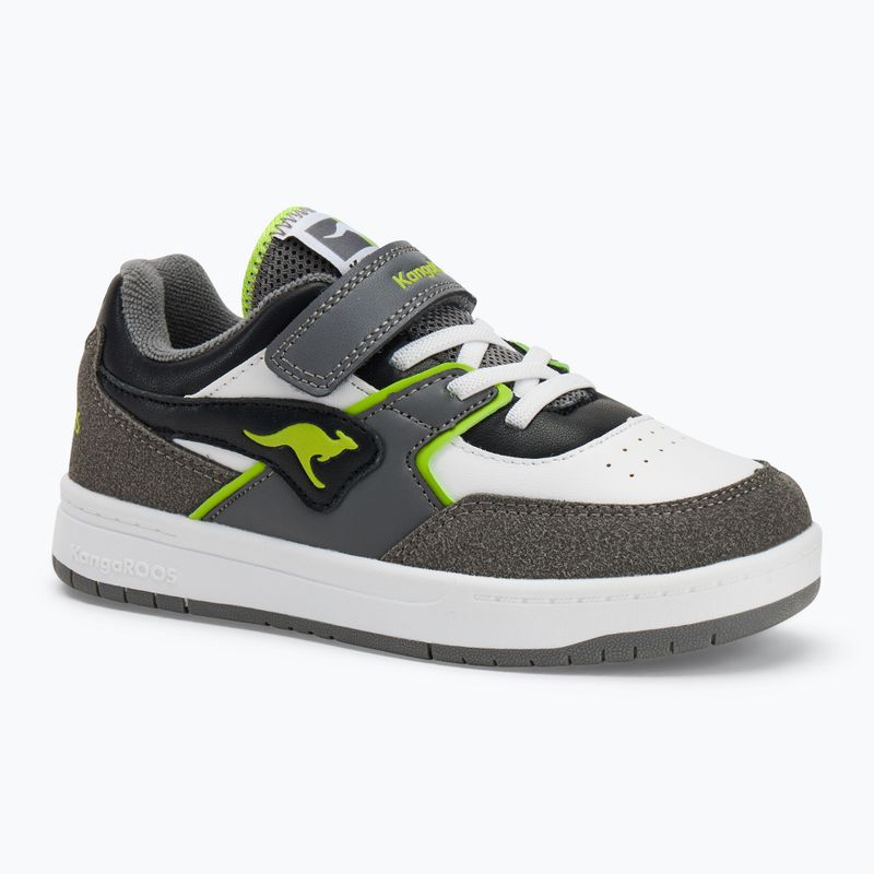 KangaROOS K-CP Bounder EV steel grey/neon green children's shoes