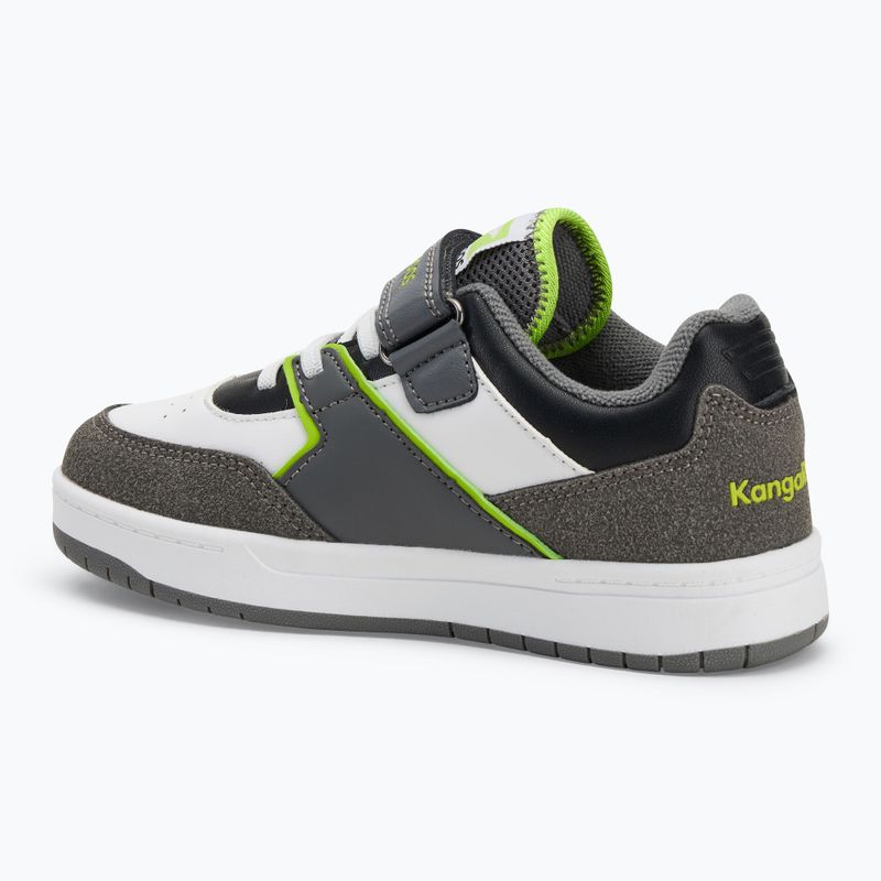 KangaROOS K-CP Bounder EV steel grey/neon green children's shoes 3