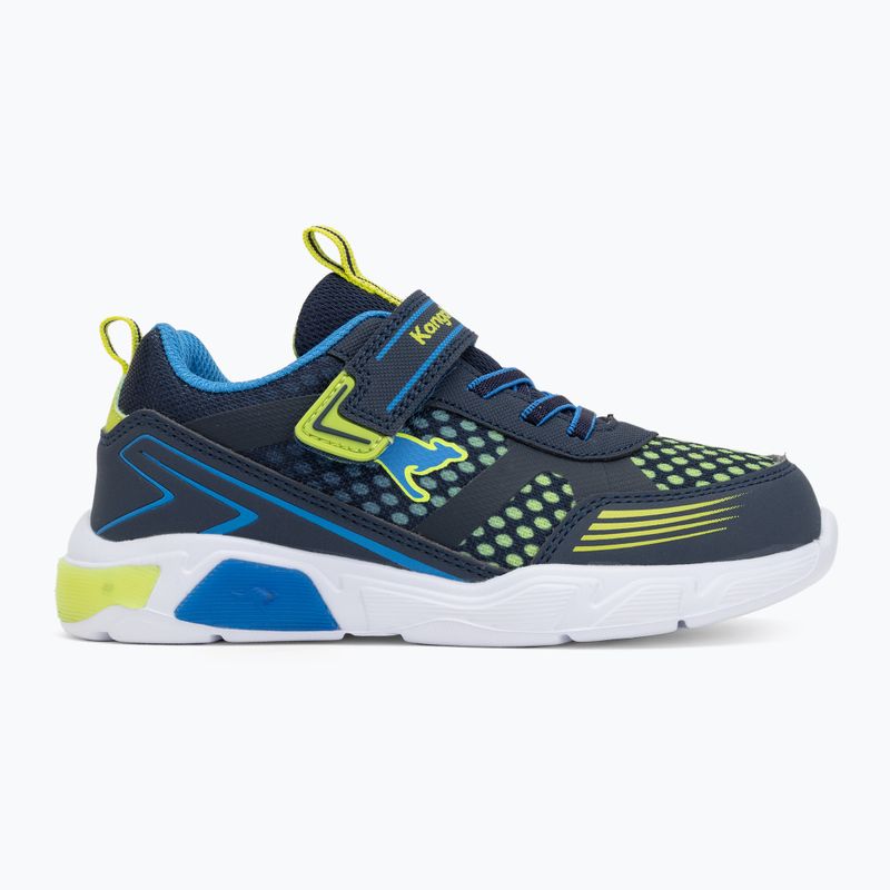 KangaROOS K-SLB Naro EV dark navy/lime children's shoes 2