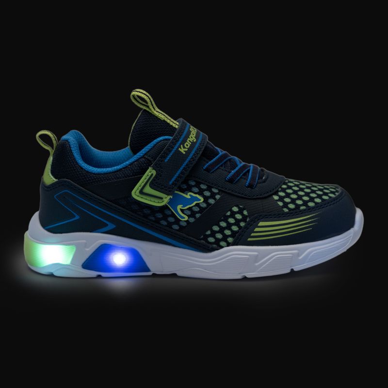 KangaROOS K-SLB Naro EV dark navy/lime children's shoes 8