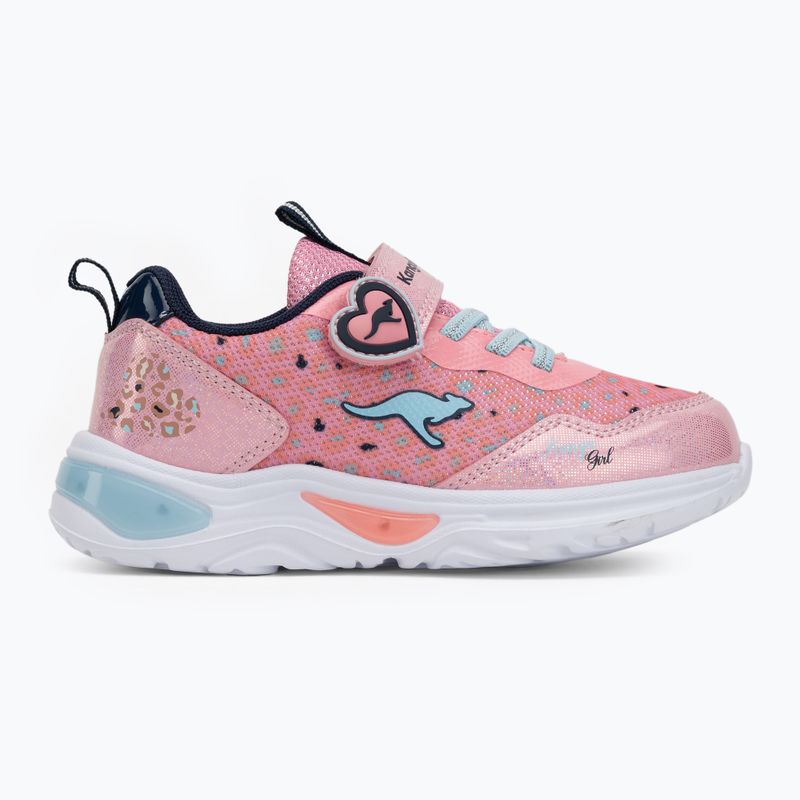 KangaROOS K-SLG Beauty EV rose/dark navy children's shoes 2