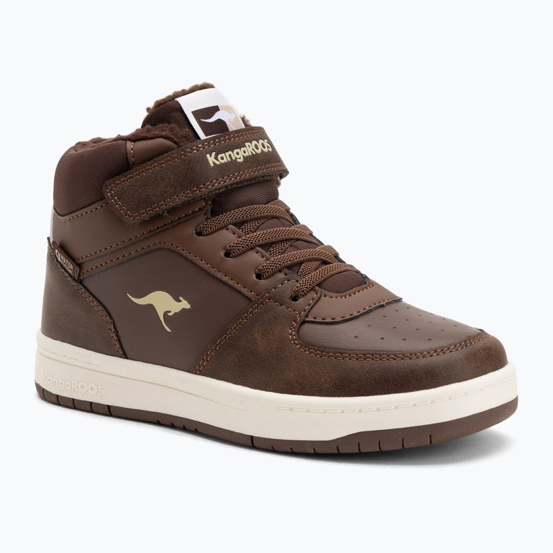 KangaROOS K-CP Bound Mid EV slate black/blond wood children's shoes