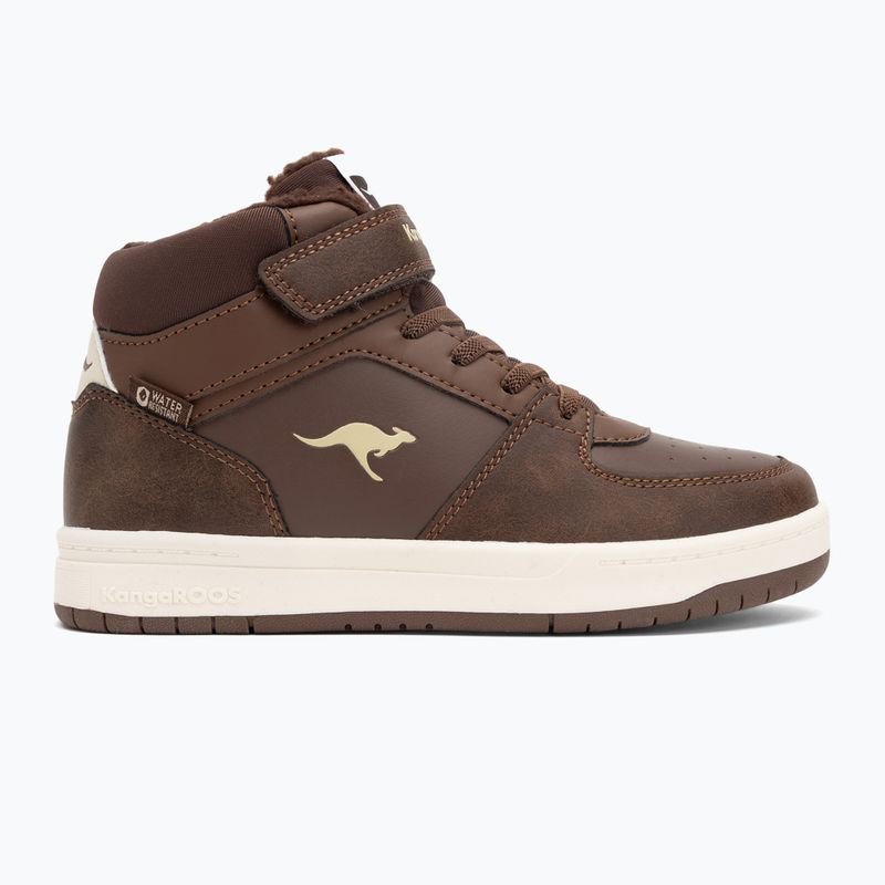 KangaROOS K-CP Bound Mid EV slate black/blond wood children's shoes 2