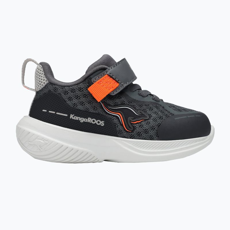 Children's shoes KangaROOS K-RDI Pebble EV steel grey/neon orange 8