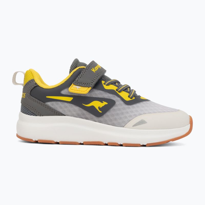 Children's shoes KangaROOS KB-Pang EV vapor grey/neon yellow 2