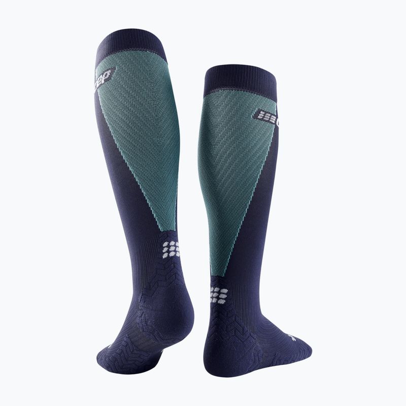 CEP Men's Compression Socks Ultralight Tall blue/light blue 2