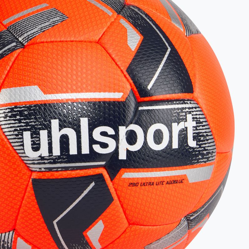 Football uhlsport 290 Ultra Lite Addglue fluo orange/marine/silber size 3 3