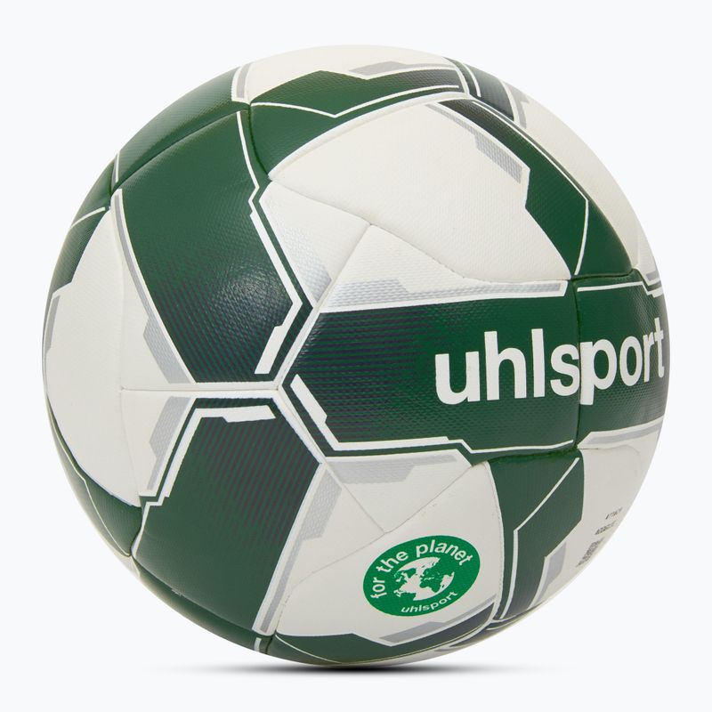 Football uhlsport Attack Addglue For The Planet white/dark green/silver size 4 2