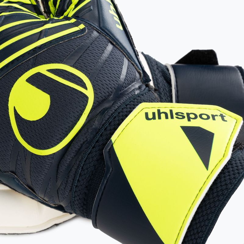 Uhlsport Prediction Soft Pro goalkeeper gloves black/white/fluo orange 3