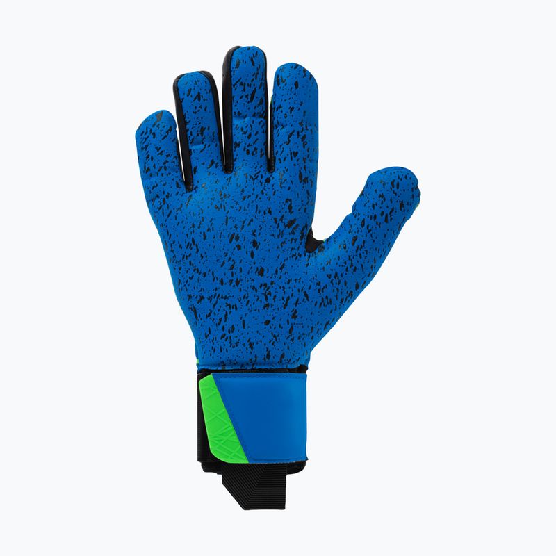Uhlsport Aquagrip HN goalie gloves pacific blue/fluo green/w 2