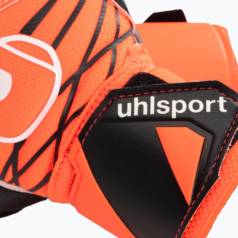 Goalkeeper glove uhlsport Super Resist + HN fluo orange/white/black 3