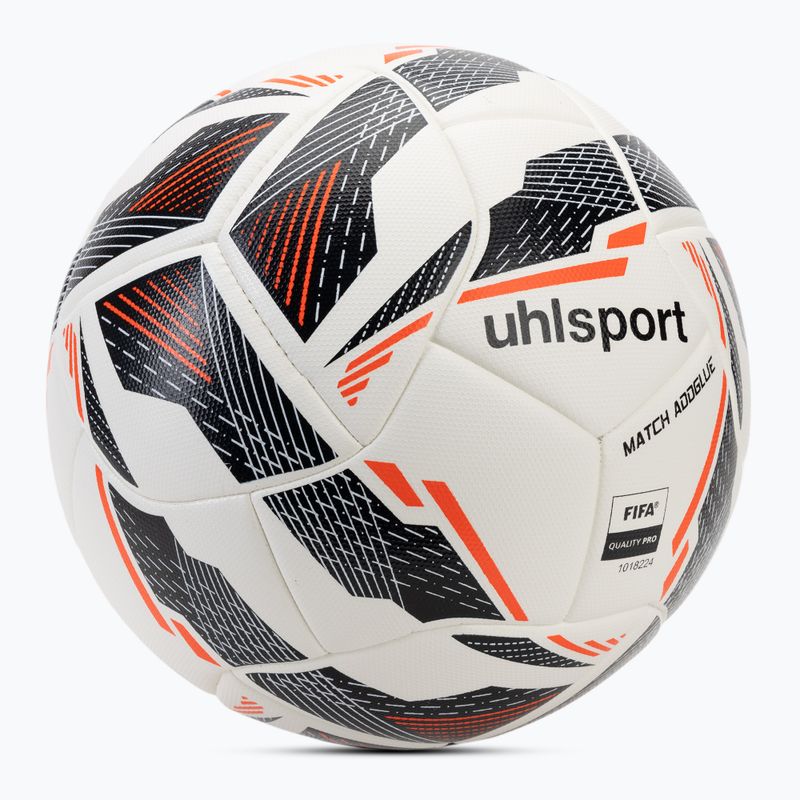 Football uhlsport Match Addglue white/navy/fluo red size 5 2