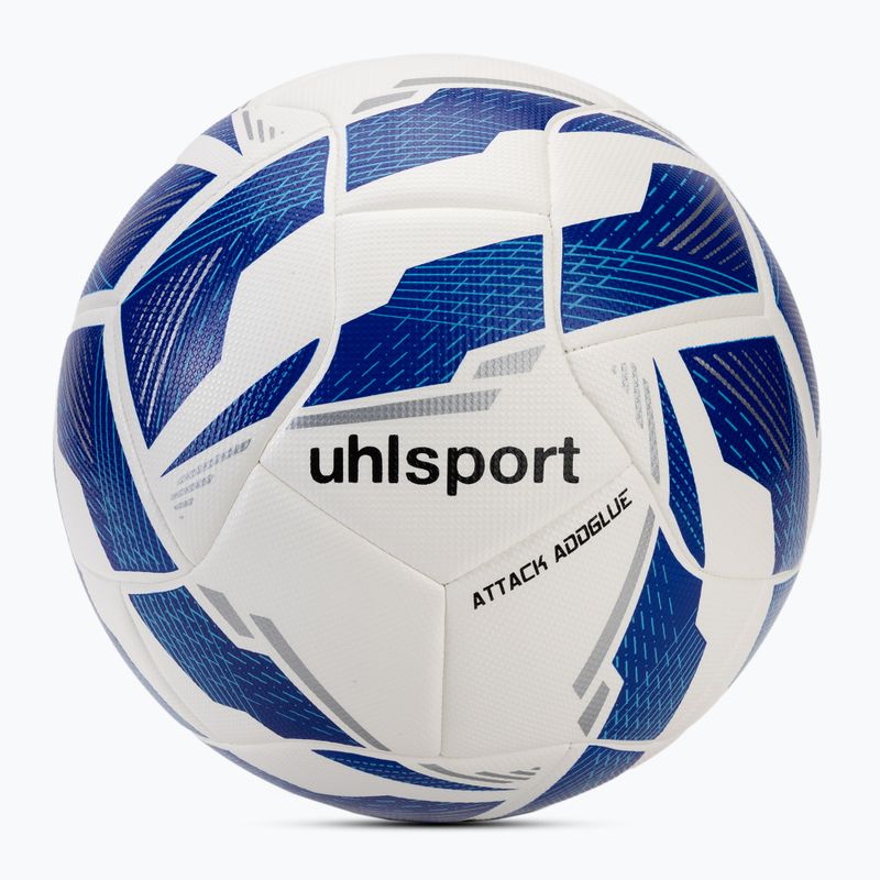 Uhlsport Attack Addglue football white/dark blue/blue size 4