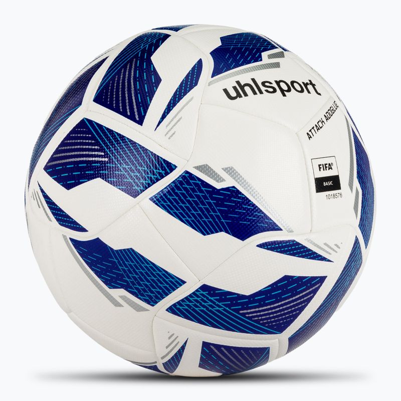 Uhlsport Attack Addglue football white/dark blue/blue size 5 2