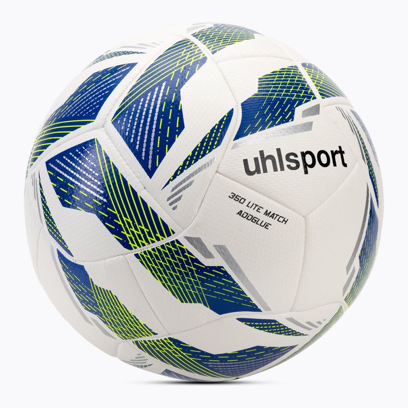 Football uhlsport 350 Lite Match Addglue white/dark blue/fluo yellow size 5 2