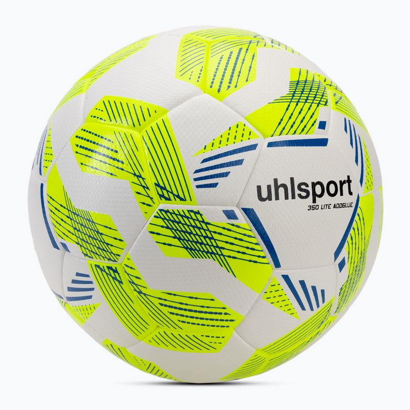 Football uhlsport 350 Lite Addglue white/fluo yellow/dark blue size 5 2