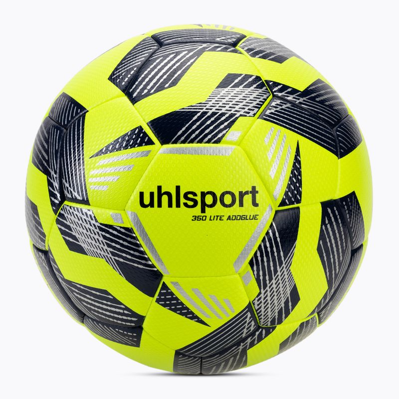 Football uhlsport 350 Lite Addglue fluo yellow/navy/silver size 4
