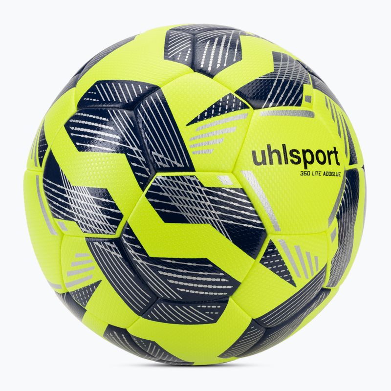Football uhlsport 350 Lite Addglue fluo yellow/navy/silver size 5 2