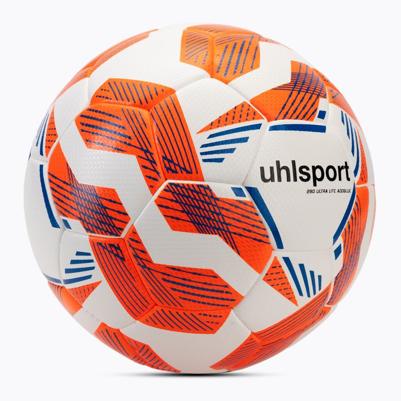 Football uhlsport 290 Ultra Lite Addglue white/fluo orange/dark blue size 4 2