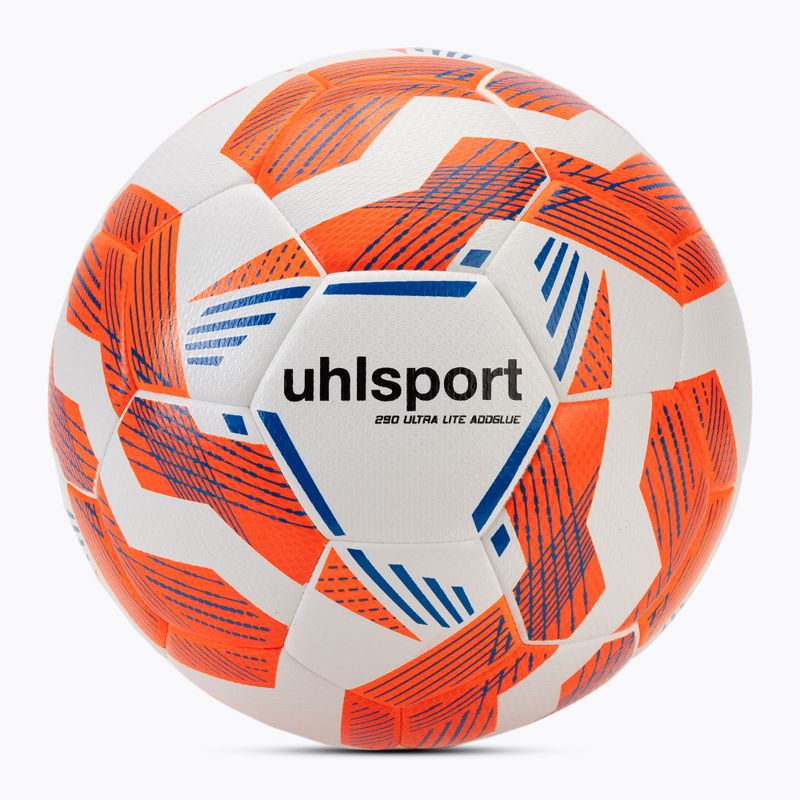 Football uhlsport 290 Ultra Lite Addglue white/fluo orange/dark blue size 5
