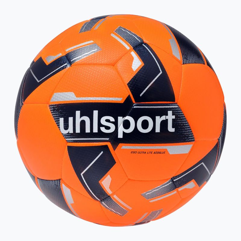 Football uhlsport 290 Ultra Lite Addglue fluo orange/navy/silver size 5