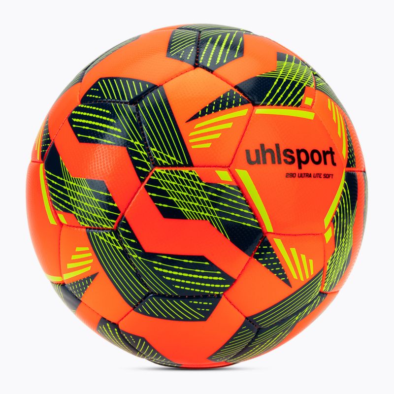 Football uhlsport Ultra Lite Soft 290 fluo orange/navy/fluo yellow size 3 2