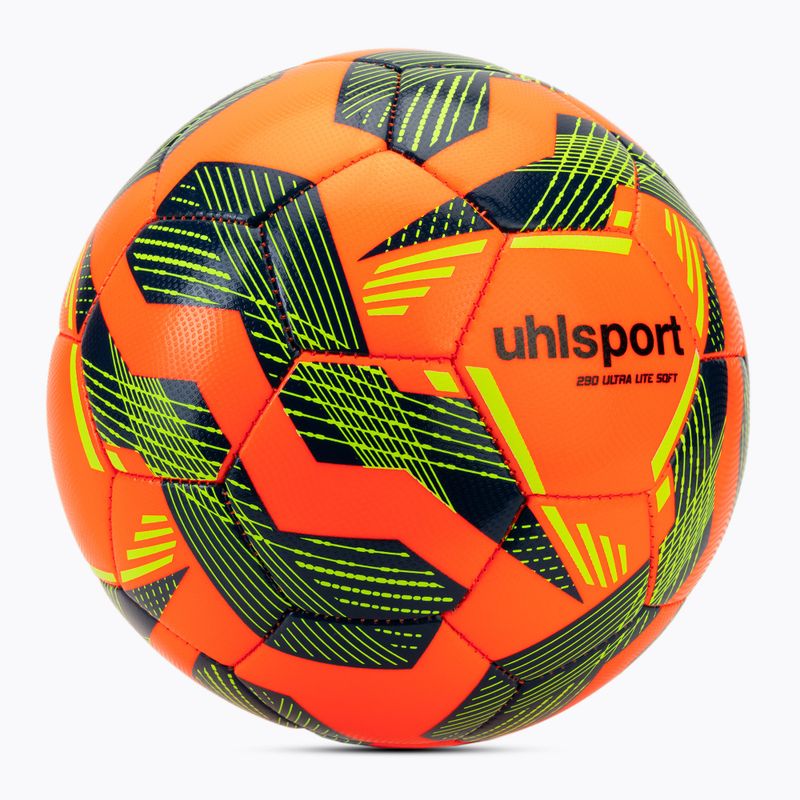 Football uhlsport Ultra Lite Soft 290 fluo orange/navy/fluo yellow size 4 2