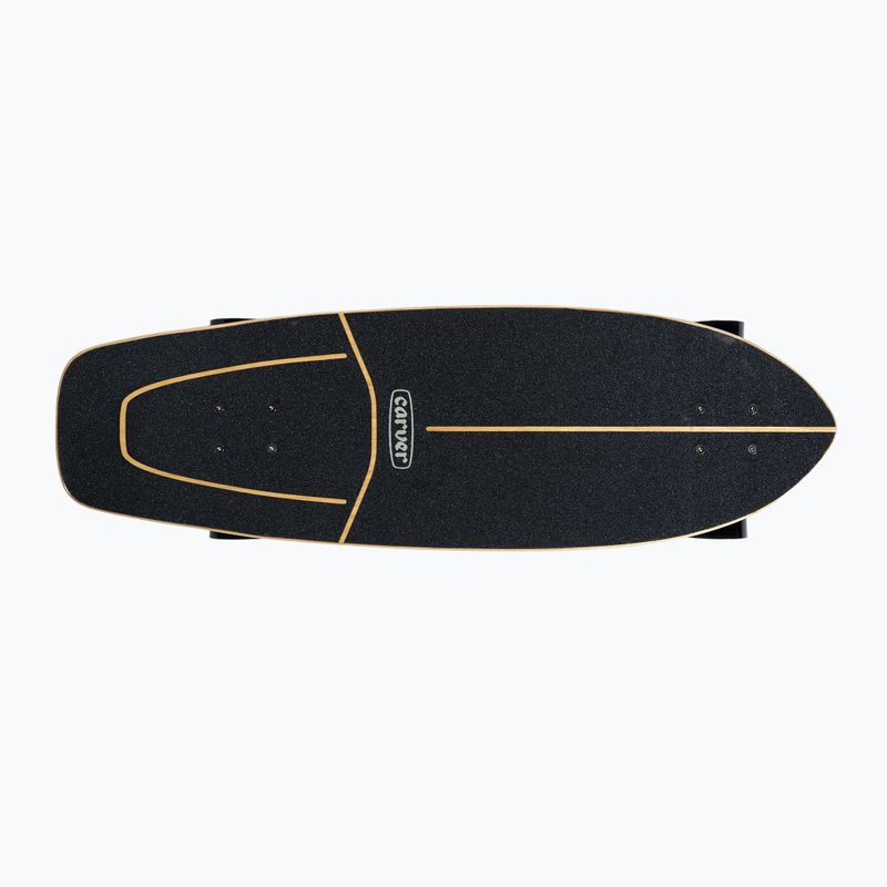 Surfskate skateboard Carver C7 Raw 31" Resin 2022 Complete blue and white C1013011135 4