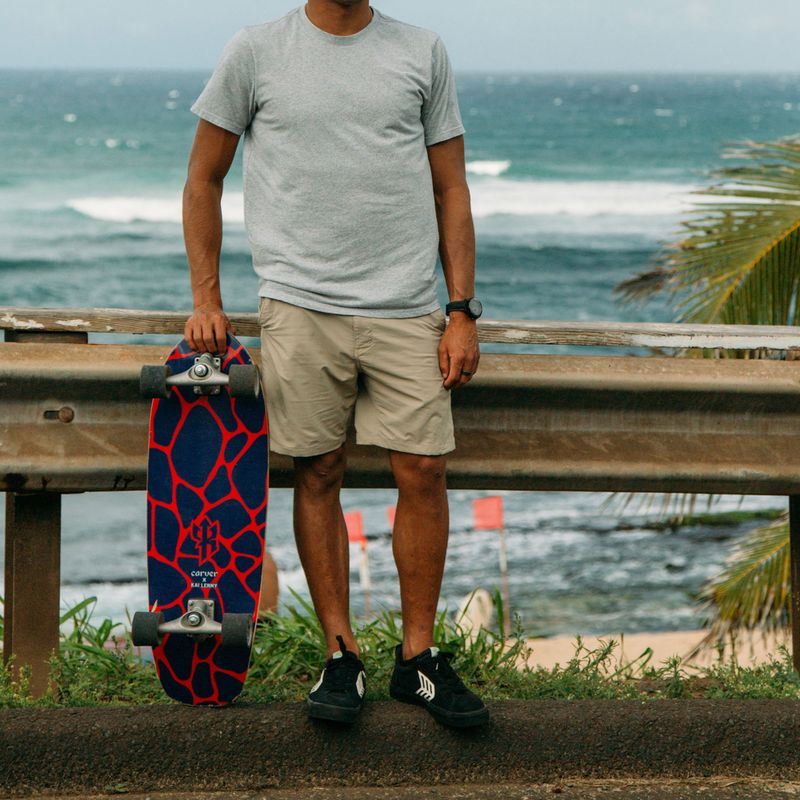 Surfskate skateboard Carver C7 Raw 31" Kai Lava 2022 Complete red-purple C1013011142 13