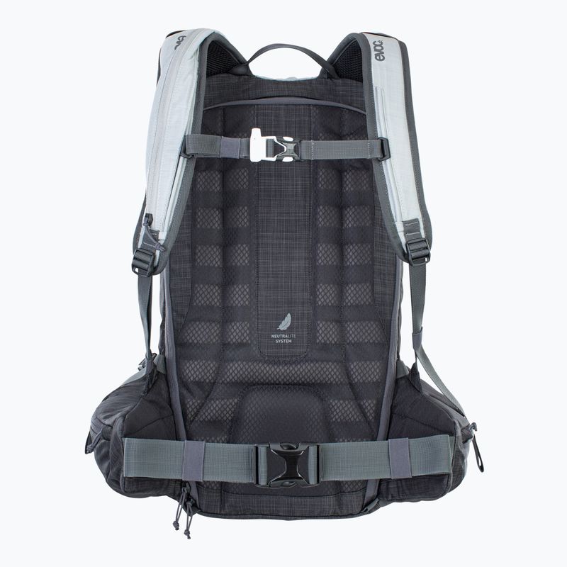 EVOC Line 30 silver/heather carbon grey ski backpack 2