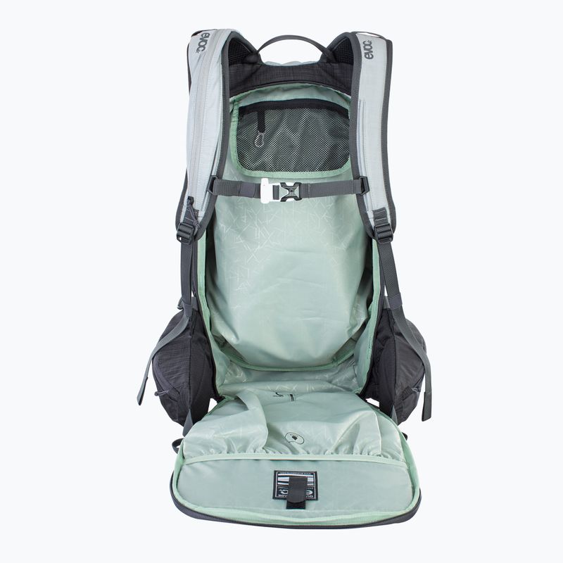 EVOC Line 30 silver/heather carbon grey ski backpack 3