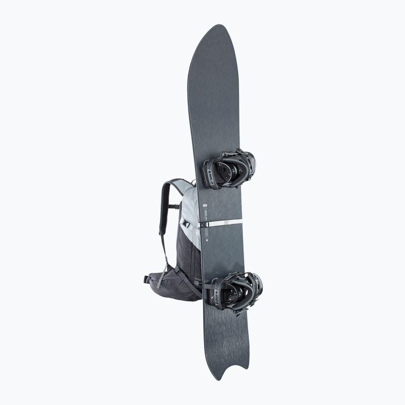 EVOC Line 30 silver/heather carbon grey ski backpack 7