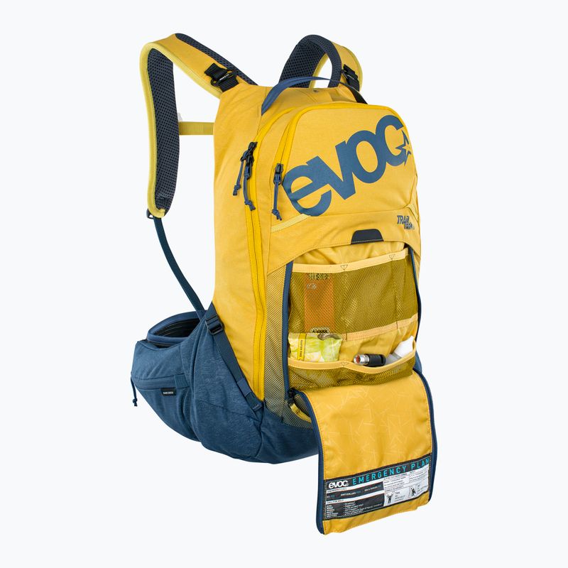 EVOC Trail Pro 16 l curry/denim bicycle backpack 8