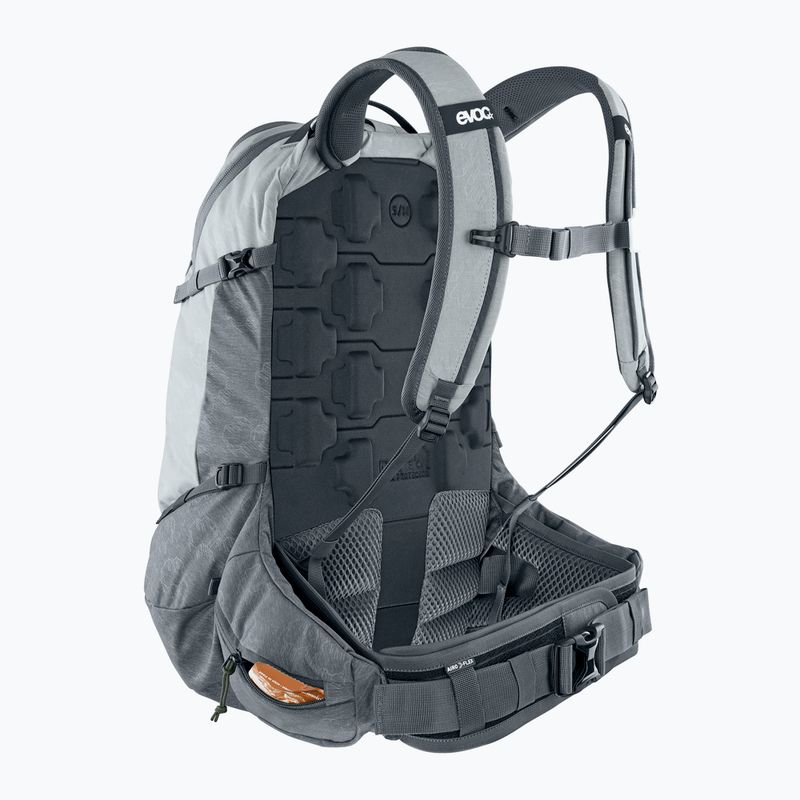 EVOC Trail Pro 26 l stone/carbon grey bicycle backpack 3