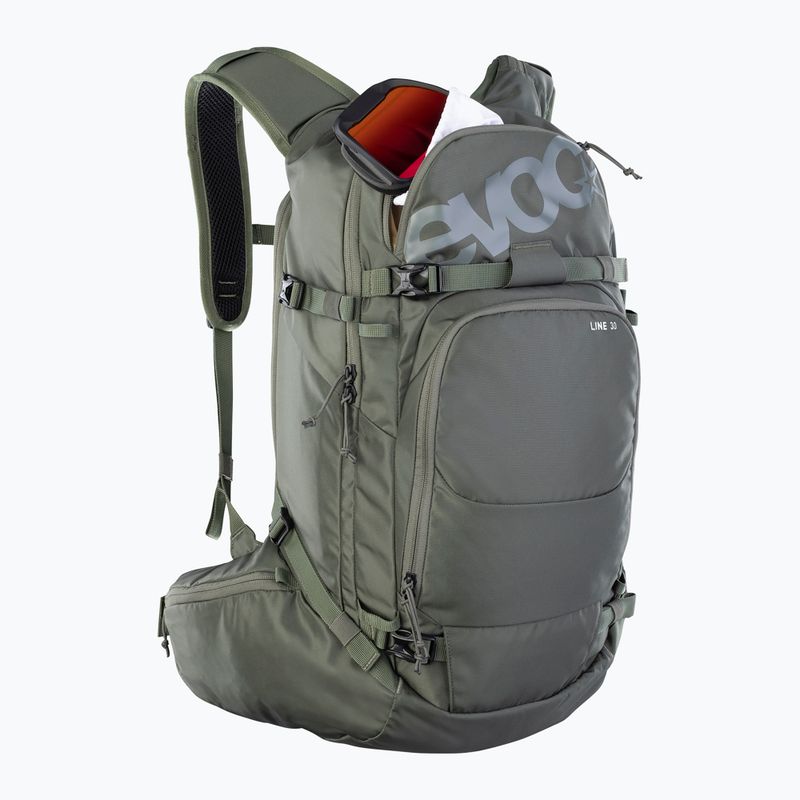 Ski touring backpack EVOC Line 30 l dark olive 4