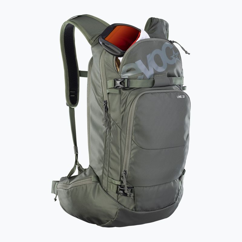 Ski touring backpack EVOC Line 20 l dark olive 2