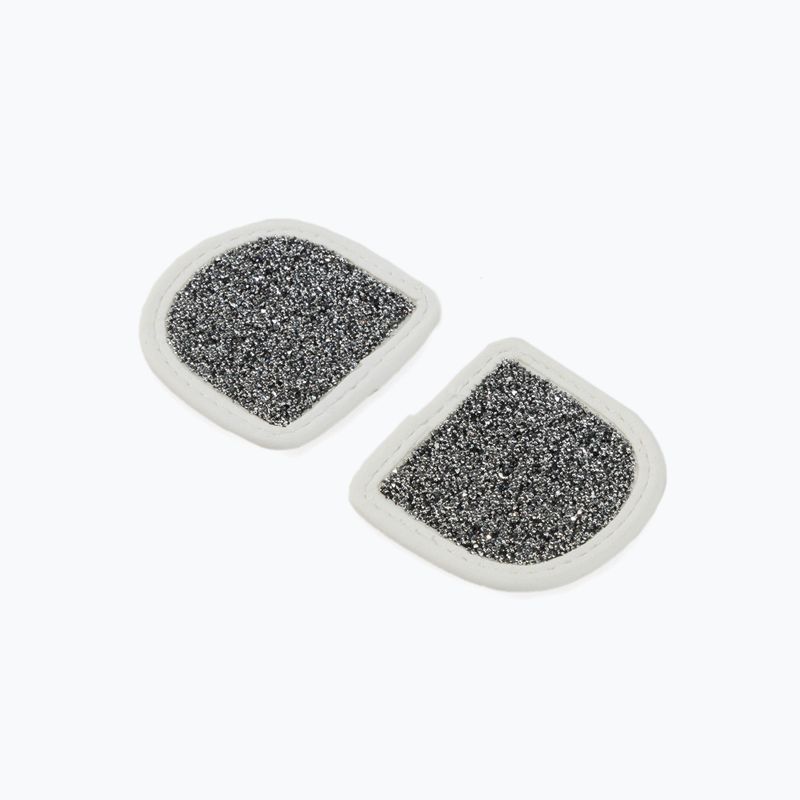 Hauke Schmidt Magic Tack Riding Glove Patches silver and white 0111-399-01-Fab