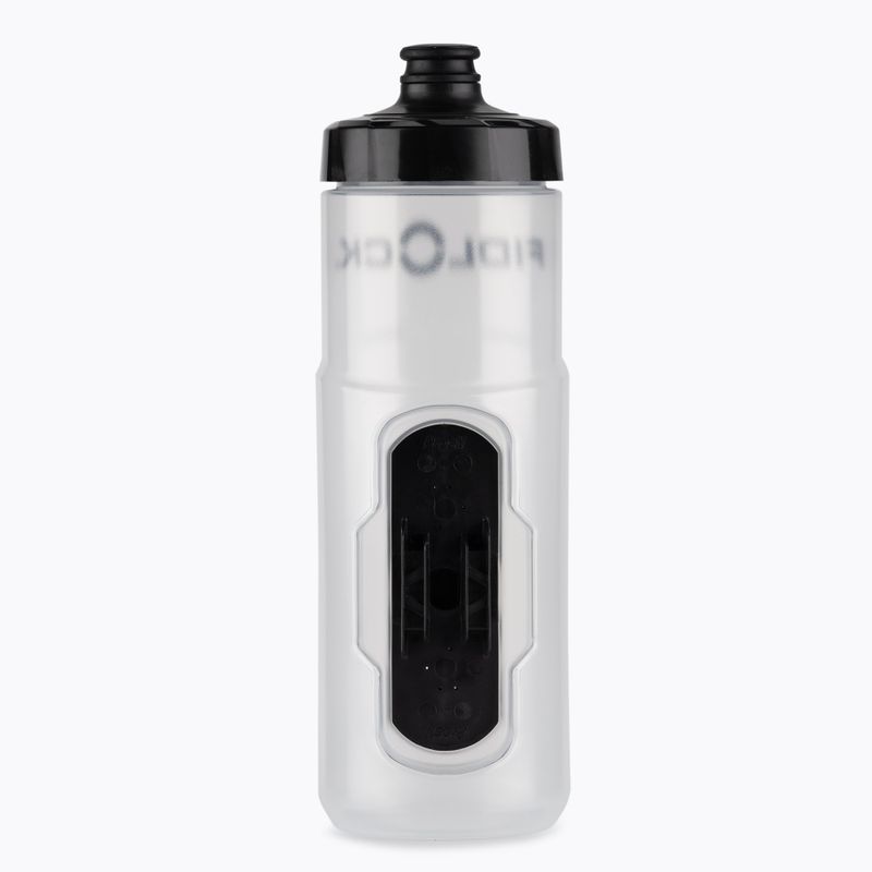 Bicycle water bottle FIDLOCK Twist 600 ml transparent white 2