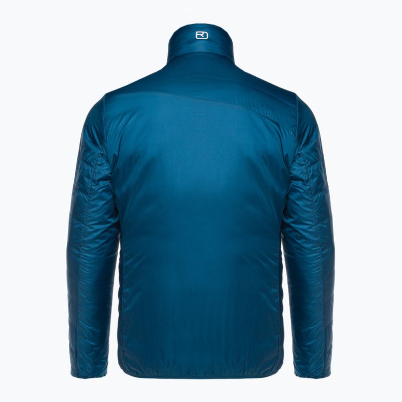 Men's ORTOVOX Swisswool Piz Boval hybrid jacket blue reversible 6114100041 4