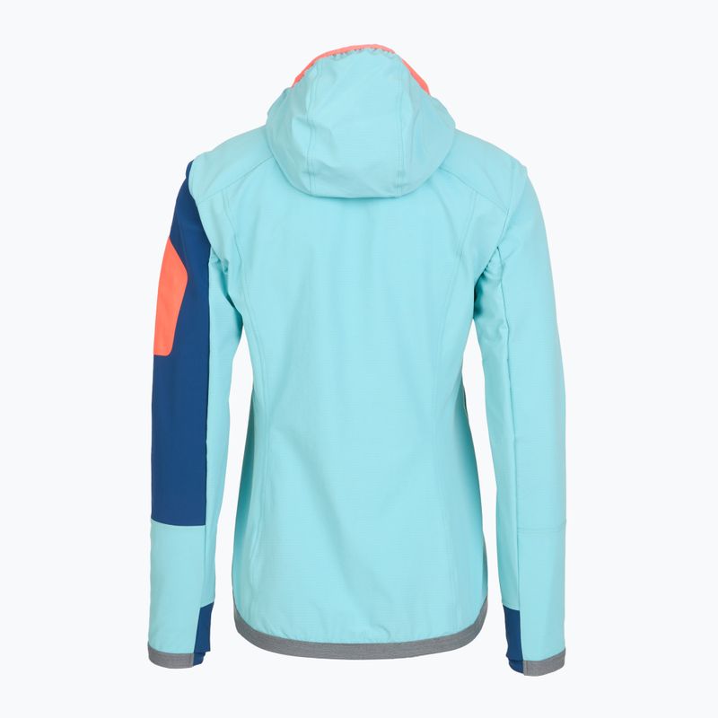 Women's softshell jacket ORTOVOX Berrino Hooded blue 6027700007 2