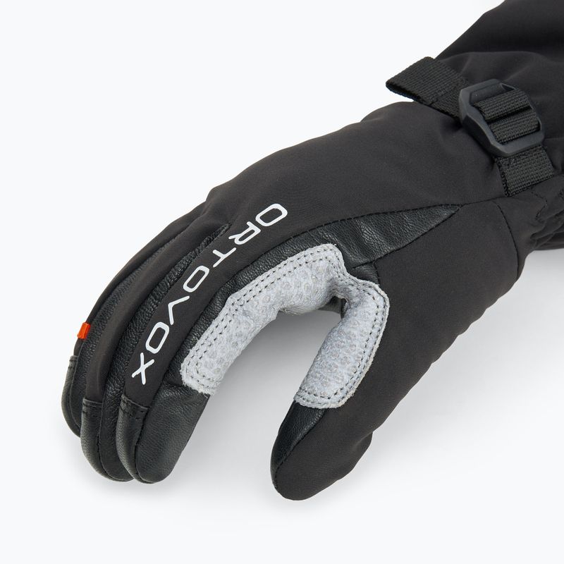 Men's ski gloves ORTOVOX Merino Mountain black raven 4