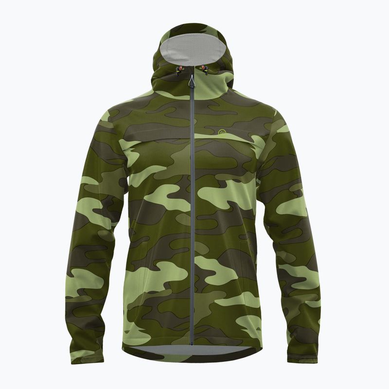 RedElk Agua Pro green camouflage rain jacket