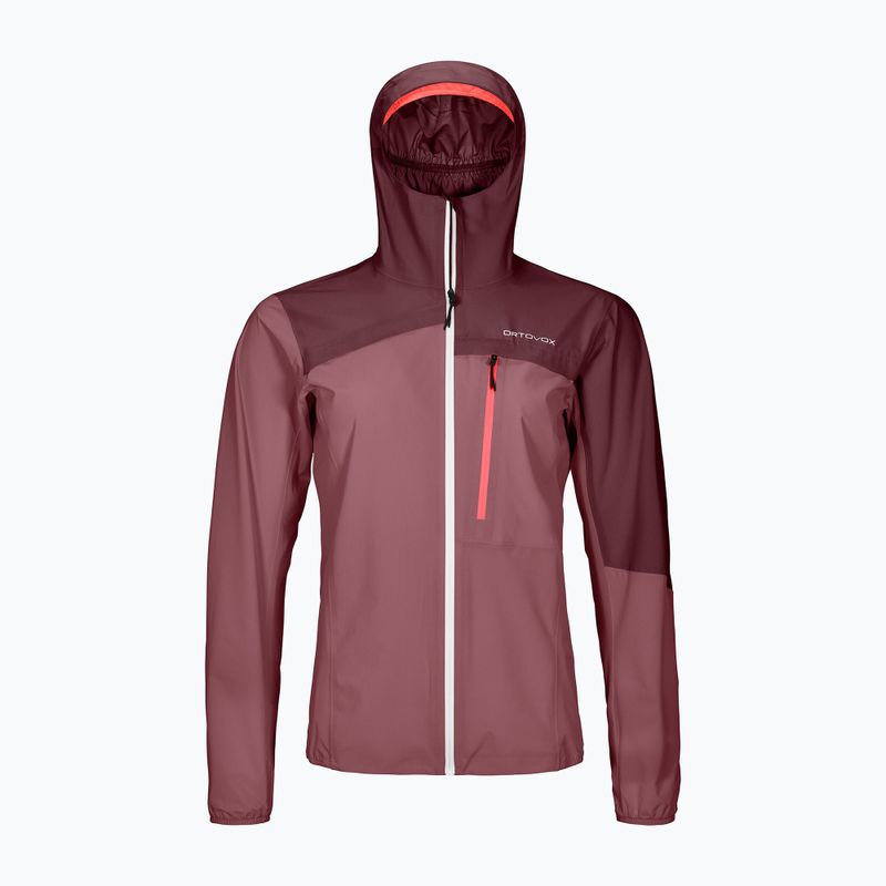 Women's rain jacket ORTOVOX 2.5L Civetta maroon 7021000011 5