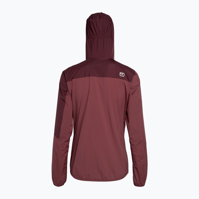 Women's rain jacket ORTOVOX 2.5L Civetta maroon 7021000011 2