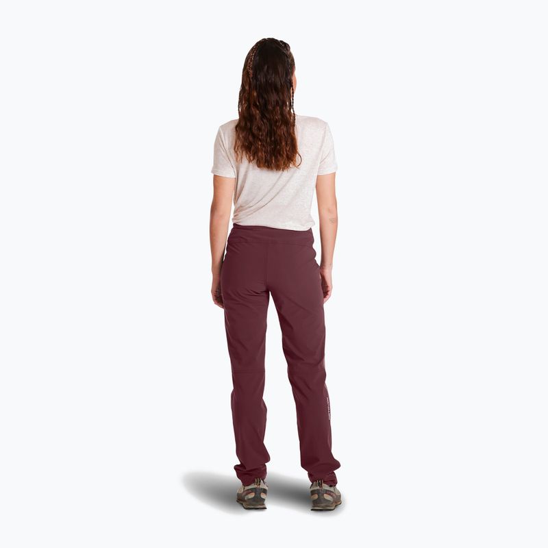 Women's softshell trousers ORTOVOX Brenta maroon 6224400026 2