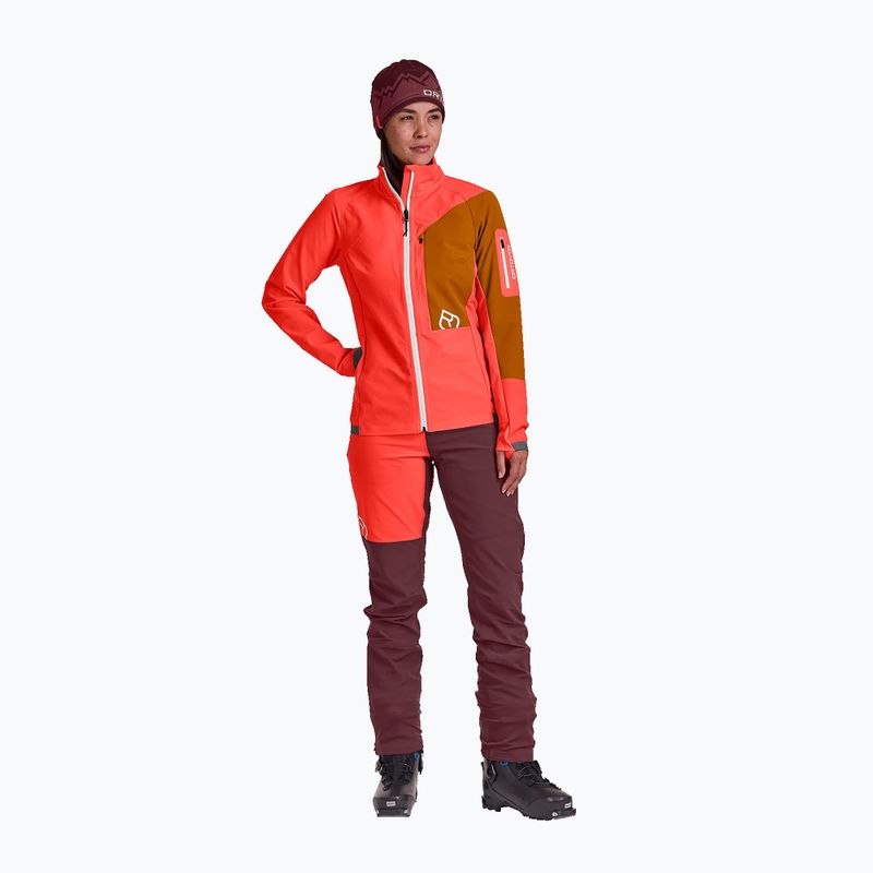 Women's softshell jacket ORTOVOX Berrino red 6027200018 2