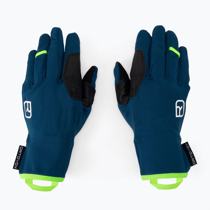 Men's trekking gloves ORTOVOX Fleece Light blue 5636900008 3