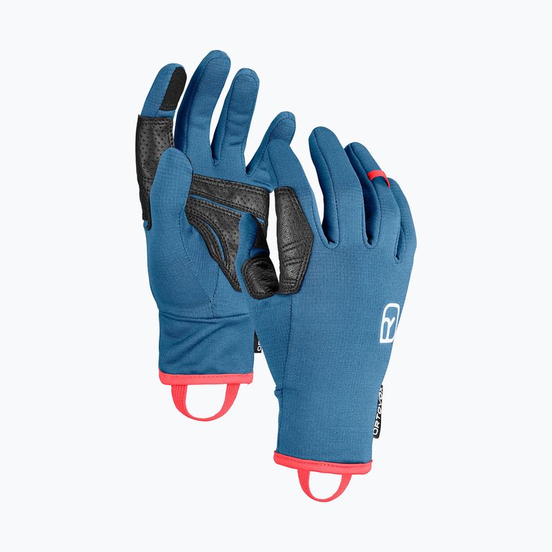 Women's trekking gloves ORTOVOX Fleece Light blue 5635900005 7
