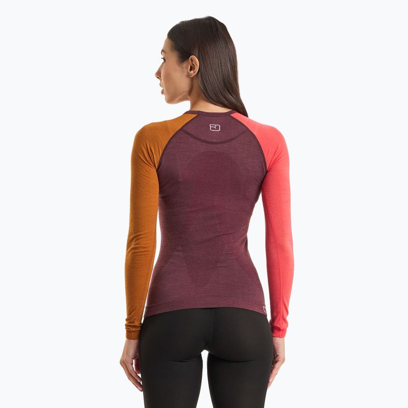 Women's thermal longsleeve ORTOVOX 120 Comp Light winetasting 2