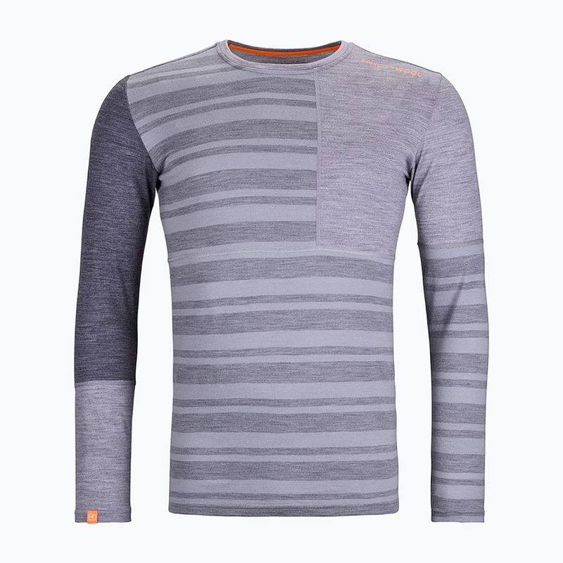 Men's ORTOVOX 185 Rock'N'Wool grey trekking shirt 8410200022